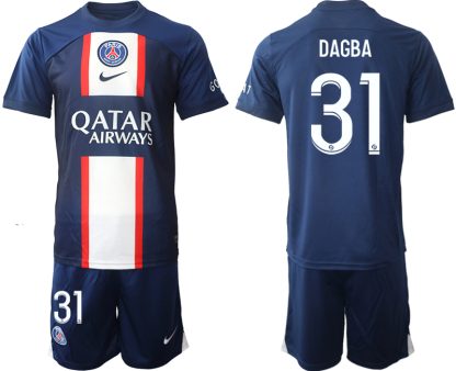 DAGBA #31 Moški Nogometni dresi Paris Saint-Germain PSG Domači 2023 Kratek Rokav + Kratke hlače