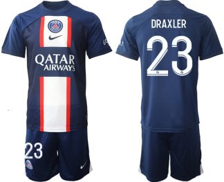 DRAXLER #23 Moški Nogometni dresi Paris Saint-Germain PSG Domači 2023 Kratek Rokav + Kratke hlače