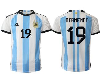 Moški Nogometni dresi Argentina Domači SP 2022 Kratek Rokav OTAMENDI 19