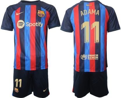 Moški Nogometni dresi FC Barcelona Domači 2023 Kratek Rokav + Kratke hlače ADAMA 11
