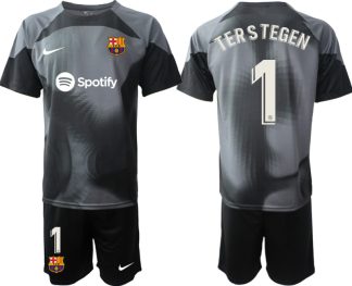 Originalni Moški Nogometni dresi FC Barcelona Domači 2023 Kratek Rokav + Kratke hlače TERSTEGEN 1