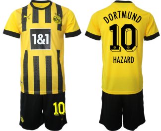Moški Nogometni dresi Borussia Dortmund Domači 2023 Kratek Rokav + Kratke hlače HAZARD 10