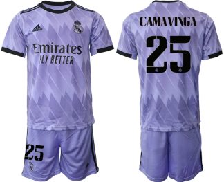 Moški Nogometni dresi Real Madrid Gostujoči 2023 Kratek Rokav + Kratke hlače CAMAVINGA 25