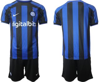Moški Nogometni dresi Inter Milan Domači 2023 Kratek Rokav + Kratke hlače