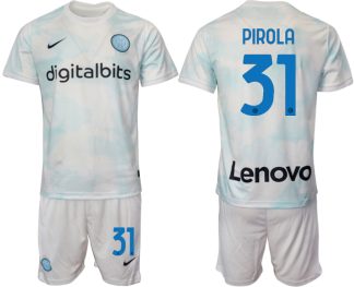 Moški Nogometni dresi Inter Milan Gostujoči 2023 Kratek Rokav + Kratke hlače PIROLA 31