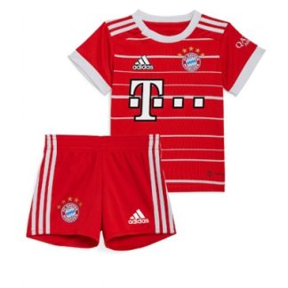 Otroški Nogometni dresi Bayern Munich Domači 2022-23 Kratek Rokav + Kratke hlače
