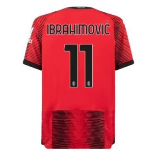 Moški Nogometni dresi AC Milan Domači 2023-24 Kratek Rokav Zlatan Ibrahimovic 11