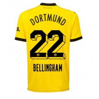 Moški Nogometni dresi Borussia Dortmund Domači 2023-24 Kratek Rokav Jude Bellingham 22