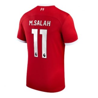 Moški Nogometni dresi Liverpool Domači 2023-24 Kratek Rokav Mohamed Salah 11