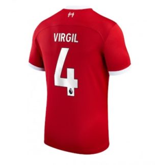 Moški Nogometni dresi Liverpool Domači 2023-24 Kratek Rokav Virgil van Dijk 4