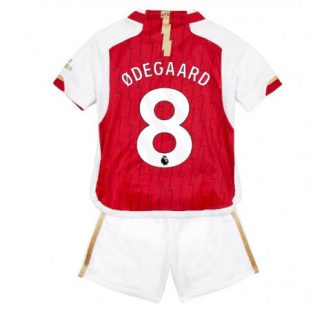 Otroški Nogometni dresi Arsenal Domači 2023-24 Kratek Rokav + Kratke hlače Martin Odegaard 8