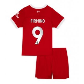 Otroški Nogometni dresi kompleti Liverpool Domači 2023-24 Roberto FIRMINO 9