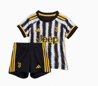 Poceni Otroški Nogometni dresi kompleti Juventus Domači 2023-24