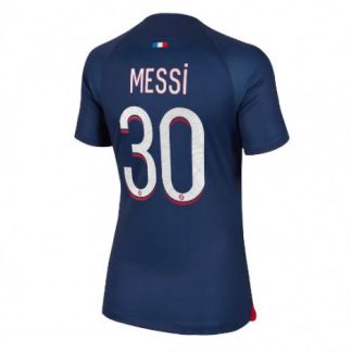 Poceni Ženski Nogometni dresi Paris Saint-Germain PSG Domači 23-24 Kratek Rokav Lionel Messi 30