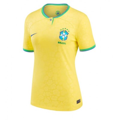 Ženski Nogometni dresi Brazilija Domači SP 2022 Kratek Rokav