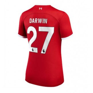 Ženski Nogometni dresi Liverpool Domači 2023-24 Kratek Rokav Darwin Nunez 27