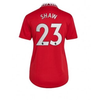 Ženski Nogometni dresi Manchester United Domači 2022-23 Kratek Rokav Luke Shaw 23