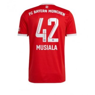 Kupiti Moški Nogometni dresi Bayern Munich Domači 2022-23 Kratek Rokav Jamal Musiala 42