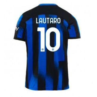 Moški Nogometna dresi Inter Milan Domači 2023-24 Kratek rokav Lautaro Martinez 10