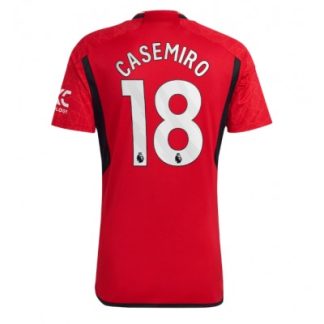 Moški Nogometna dresi Manchester United Domači 2023-24 Kratek rokav Casemiro 18