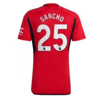 Moški Nogometna dresi Manchester United Domači 2023-24 Kratek rokav Jadon Sancho 25