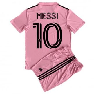 Nogometni dresi za otroke kompleti Inter Miami Gostujoči 2023-24 Lionel Messi 10