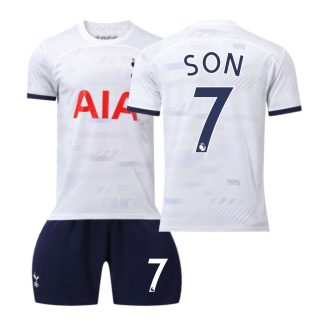 Otroški Nogometni dresi Tottenham Hotspur Domači 2023-24 Kratek Rokav + Kratke hlače SON 7