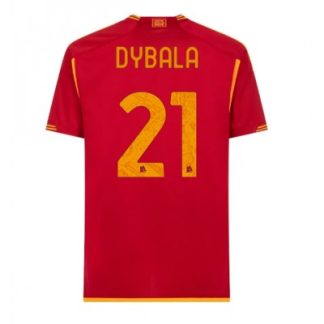 Moški Nogometni dresi AS Roma Domači 2023-24 Kratek rokav Paulo Dybala 21