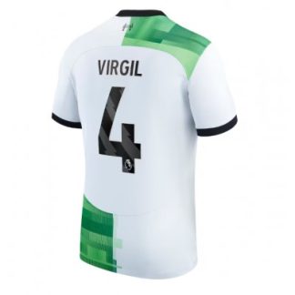 Najcenejši Moški Nogometni dresi Liverpool Gostujoči 2023 2024 Virgil van Dijk 4