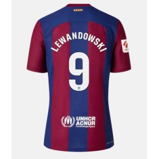 Poceni Moški Nogometni dresi Barcelona Domači 2023-24 Kratek Rokav Robert Lewandowski 9