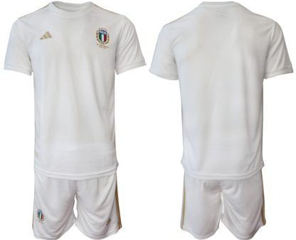 Poceni Moški Nogometni dresi Italija 2023-24 Kratek Rokav + Kratke hlače