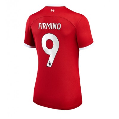 Roberto Firmino #9 Ženski Nogometni dresi Liverpool Domači 2023-24 Kratek Rokav