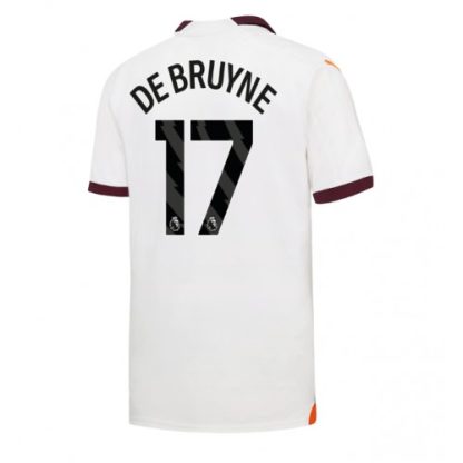 Kevin De Bruyne #17 Moški Nogometni dresi Manchester City Gostujoči 2023 2024 Kratek Rokav