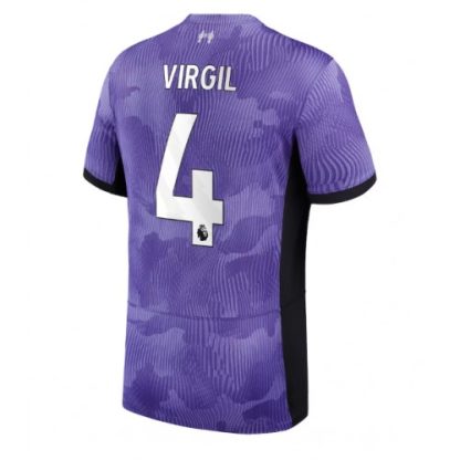 Moški Nogometni dresi Liverpool Tretji 2023 2024 Kratek Rokav Virgil van Dijk 4