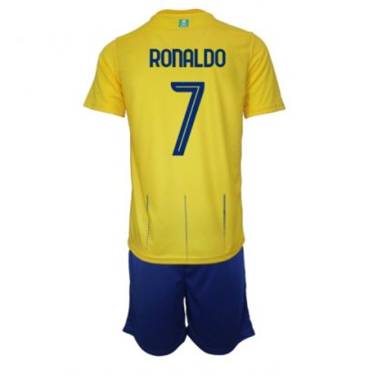 Otroški Nogometni dresi kompleti za otroke Al-Nassr Domači 2023-2024 Cristiano Ronaldo 7