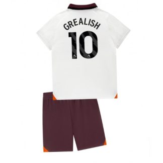 Otroški Nogometni dresi kompleti za otroke Manchester City Gostujoči 2023-24 Jack Grealish 10