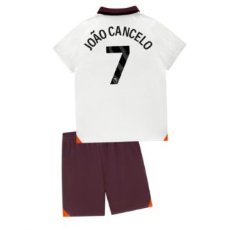 Otroški Nogometni dresi kompleti za otroke Manchester City Gostujoči 2023-24 Joao Cancelo 7