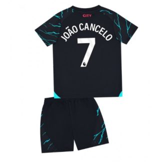 Otroški Nogometni dresi kompleti za otroke Manchester City Tretji 2023-24 Joao Cancelo 7