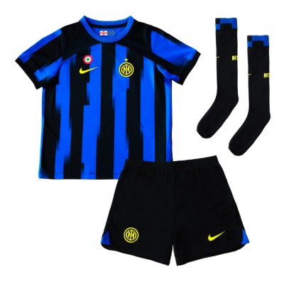 Otroški Nogometni dresi kompleti Inter Milan Domači 2023 2024