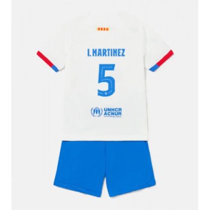 Otroški Nogometni dresi kompleti za otroke Barcelona Gostujoči 2023-24 Inigo Martinez 5