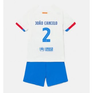 Otroški Nogometni dresi kompleti za otroke Barcelona Gostujoči 2023-24 Joao Cancelo 2