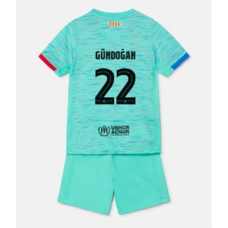 Otroški Nogometni dresi kompleti za otroke Barcelona Tretji 2023-24 Ilkay Gundogan 22