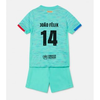 Otroški Nogometni dresi kompleti za otroke Barcelona Tretji 2023-24 Joao Felix 14
