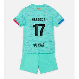 Otroški Nogometni dresi kompleti za otroke Barcelona Tretji 2023-24 Marcos Alonso 17