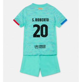 Otroški Nogometni dresi kompleti za otroke Barcelona Tretji 2023-24 Sergi Roberto 20