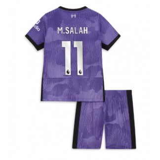 Otroški Nogometni dresi kompleti za otroke Liverpool Tretji 2023-24 Mohamed Salah 11