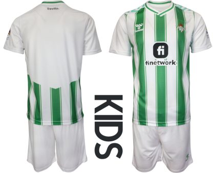 Otroški Nogometni dresi za otroke kompleti Real Betis Domači 2023-24 z imenom
