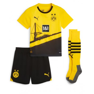 Poceni Otroški Nogometni dresi kompleti Borussia Dortmund Domači 2023-2024