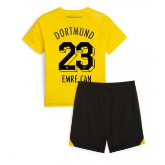 Poceni Otroški Nogometni dresi kompleti Borussia Dortmund Domači 2023-24 Emre Can 23