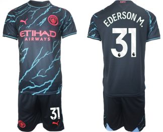 Prodaja Moški Nogometni dresi kompleti Manchester City Tretji 2023/24 Ederson M. 31